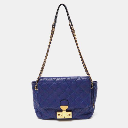 Marc Jacobs Blue Quilted Leather Flap Crossbody Bag - Marc Jacobs - Modalova