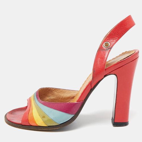 Marc Jacobs Multicolor Leather Open Toe Slingback Sandals Size 37 - Marc Jacobs - Modalova