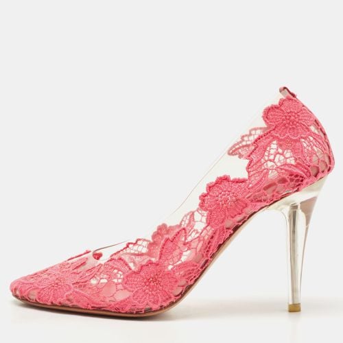 Marc Jacobs Pink Lace Embroidered PVC Round Toe Pumps Size 38 - Marc Jacobs - Modalova