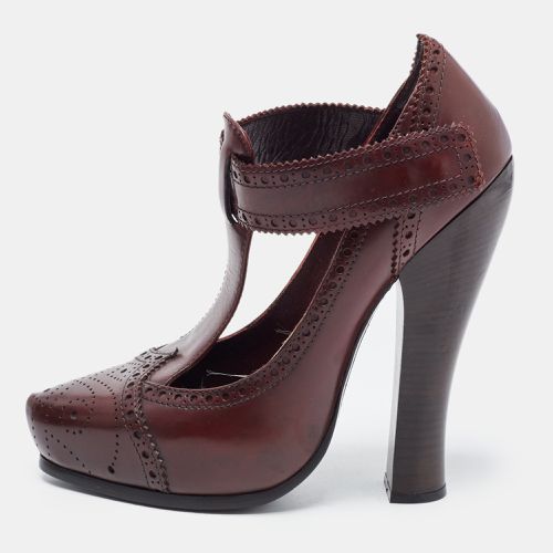 Marc Jacobs Burgundy Leather Mary Jane Pumps Size 37 - Marc Jacobs - Modalova