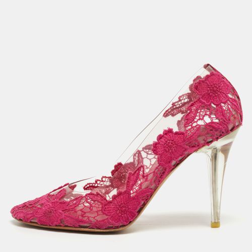 Marc Jacobs Pink Lace Embroidered PVC Round Toe Pumps Size 38.5 - Marc Jacobs - Modalova