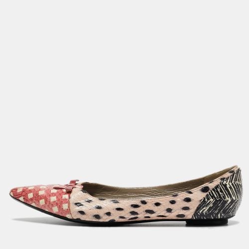 Marc Jacobs Multicolor Snakeskin Cut out Mouse Pointed Toe Ballet Flats Size 36 - Marc Jacobs - Modalova