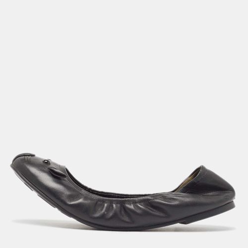 Marc Jacobs Black Leather Mouse Scrunch Ballet Flats Size 40 - Marc Jacobs - Modalova