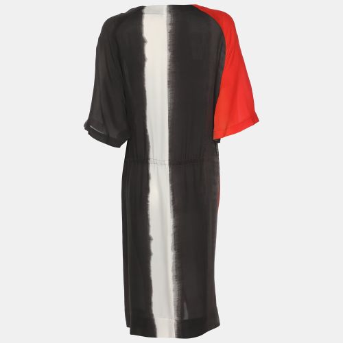 Silk Linen Drawstring Dress L - Marina Rinaldi - Modalova