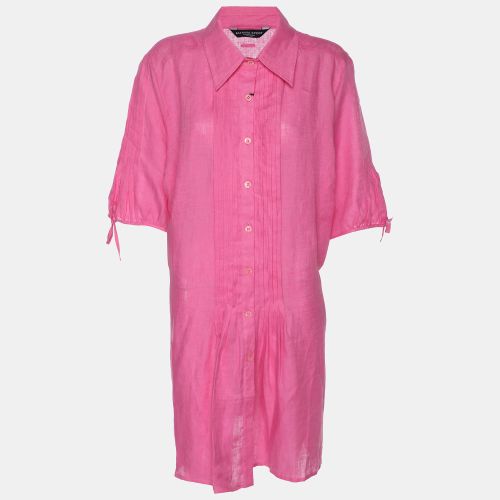 Marina Sport by Marina Rinaldi Linen Pintuck Mini Dress L - Marina Rinaldi - Modalova