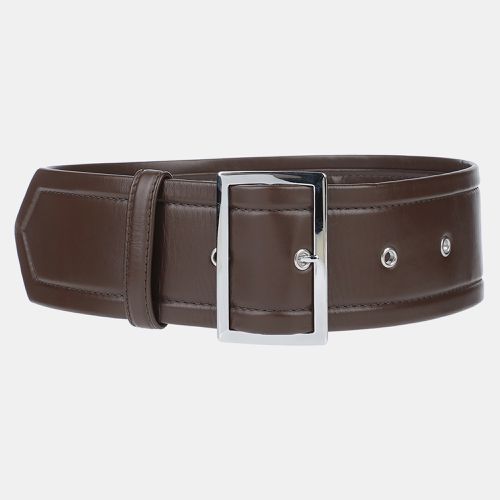 Marni Brown Leather Waist Wide Belt 85CM - Marni - Modalova