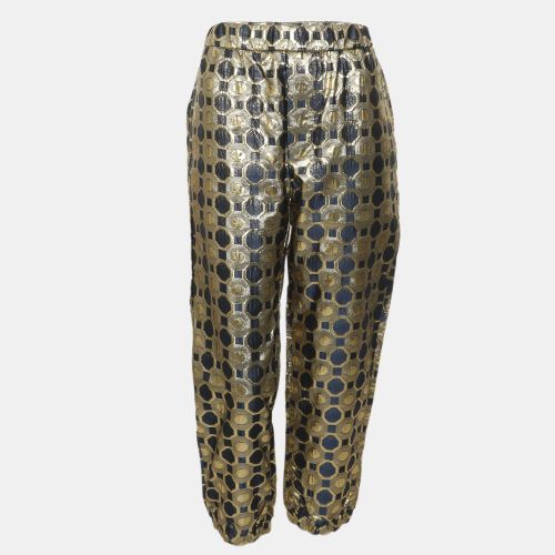 Gold Brocade Fabric Drawstring Trouser S - Marni - Modalova
