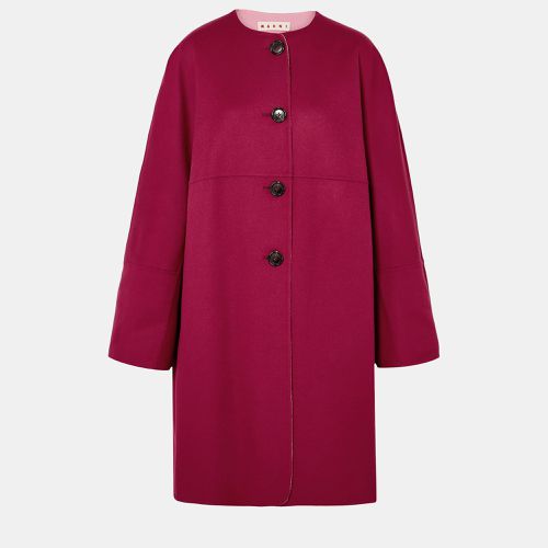 Marni China Red Wool & Cashmere Duster Coat S (IT 40) - Marni - Modalova