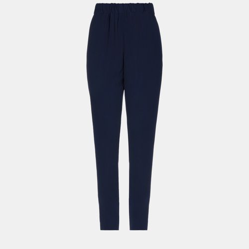 Marni Navy Blue Crepe Trousers Size 44 - Marni - Modalova