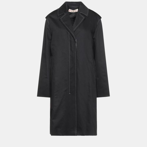 Marni Balck Cotton And Linen Overcoat S (IT 38) - Marni - Modalova