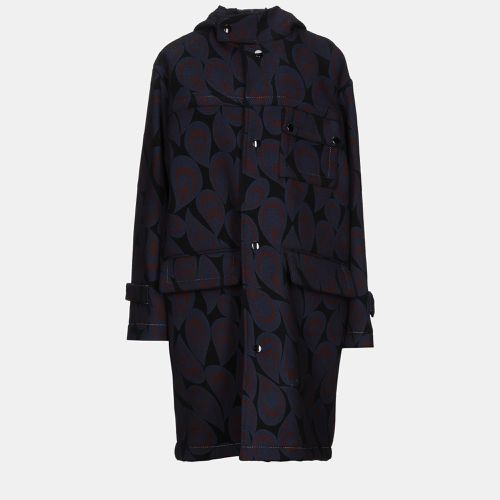 Marni Black Paisley Print Wool Coat M (IT 42) - Marni - Modalova