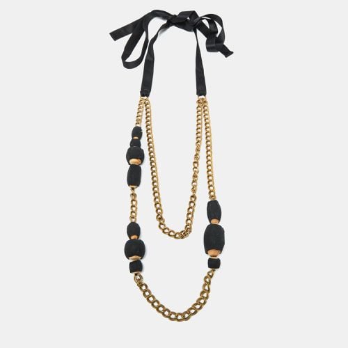 Beaded Chain Long Layer Necklace - Marni - Modalova