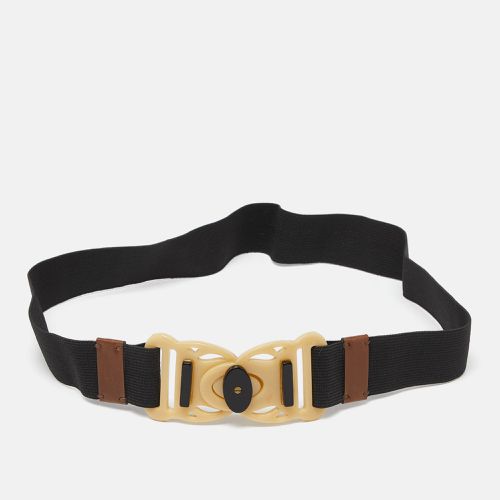 Marni Black Elastic Bank Waist Belt 70CM - Marni - Modalova