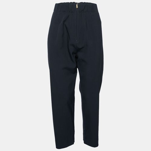 Marni Navy Blue Crepe Tapered Pants L - Marni - Modalova