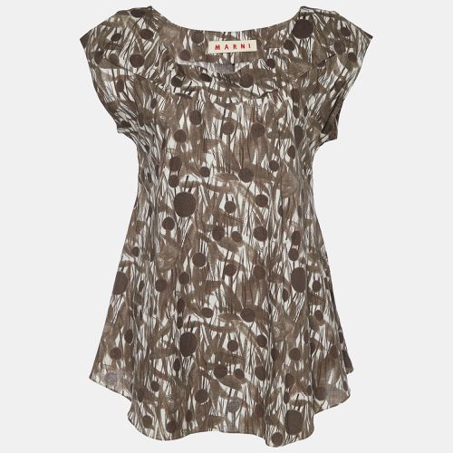 Printed Cotton Sleeveless Top M - Marni - Modalova