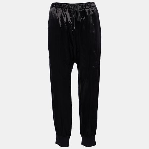 Marni Black Sateen Zip Hem Detail Jogger Pants M - Marni - Modalova