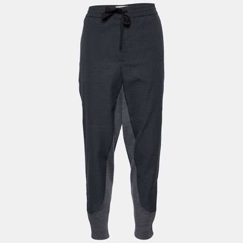 Marni Grey Wool Zipper Hem Paneled Trousers M - Marni - Modalova