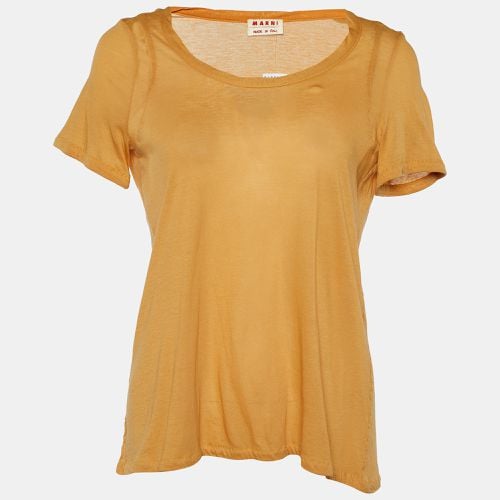 Marni Mustard Yellow Cotton Knit T-Shirt M - Marni - Modalova