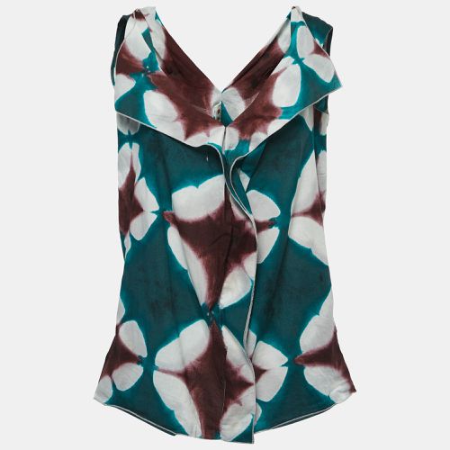 Marni Green Tye Dye Printed Cotton Sleeveless Top M - Marni - Modalova