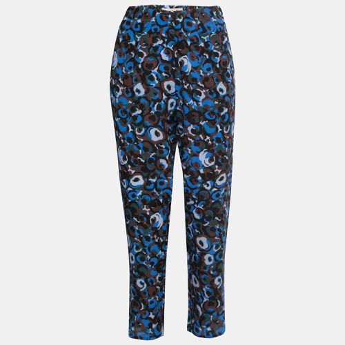 Marni Multicolor Abstract Print Silk Drawstring Trousers M - Marni - Modalova