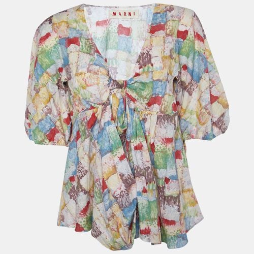 Marni Multicolor Printed Cotton Oversized Top M - Marni - Modalova