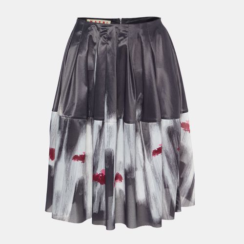 Marni Black Printed Nylon Mini Skirt S - Marni - Modalova