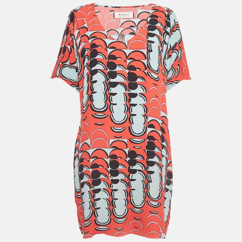 Marni Multicolor Printed Crepe Oversized Short Dress S - Marni - Modalova