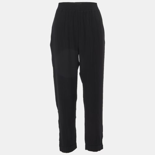 Marni Black Georgette Zip Detailed Hem Pants M - Marni - Modalova