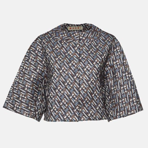 Marni Blue/Brown Lurex Tweed Jacket S - Marni - Modalova