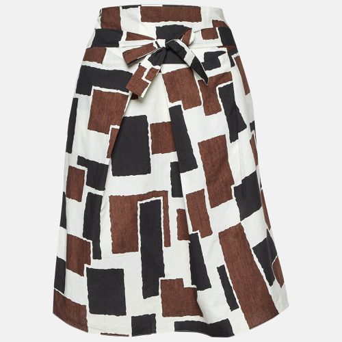 Printed Tie-Up Waist Detail Mini Skirt S - Marni - Modalova