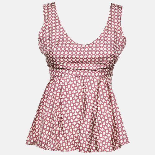 Marni Dusty Pink Dot Print Waist Tie-Up Top S - Marni - Modalova