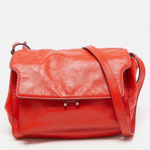 Marni Red Leather Soft Trunk Shoulder Bag - Marni - Modalova