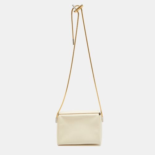 Marni Cream Leather Toggle Shoulder Bag - Marni - Modalova