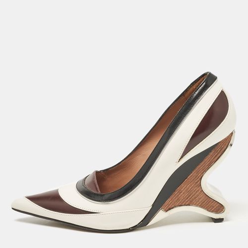 Tricolor Leather Wedge Pumps Size 37 - Marni - Modalova