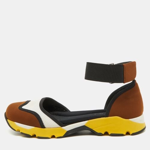 Marni Multicolor Neoprene and Mesh Cut Out Low Top Sneakers Size 38 - Marni - Modalova