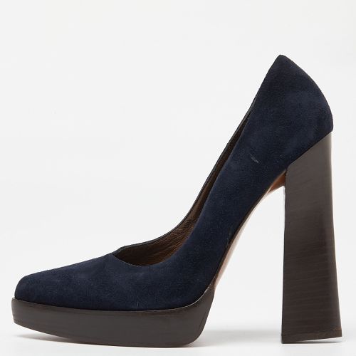 Marni Blue Suede Pointed Toe Platform Pumps Size 38 - Marni - Modalova