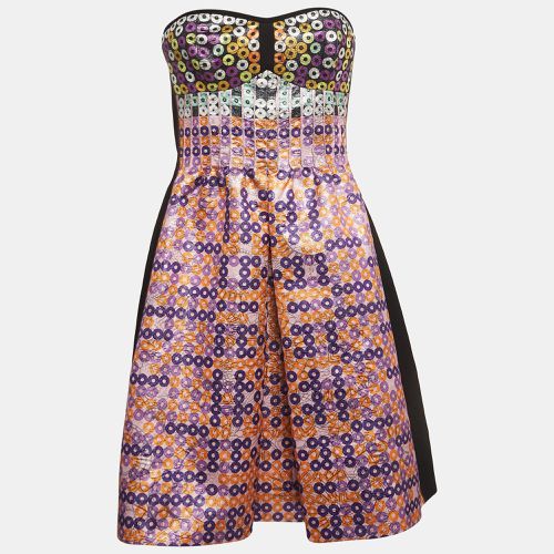 Mary Katrantzou Multicolor Jacquard Strapless Mini Dress M - Mary Katrantzou - Modalova