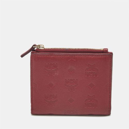 Visetos Embossed Leather Bifold Card Case - MCM - Modalova