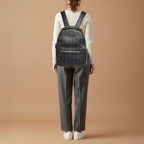 Stark Medium Visetos Coated Canvas Backpack - MCM - Modalova