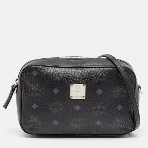 MCM Black Visetos Coated Canvas and Leather Camera Crossbody Bag - MCM - Modalova