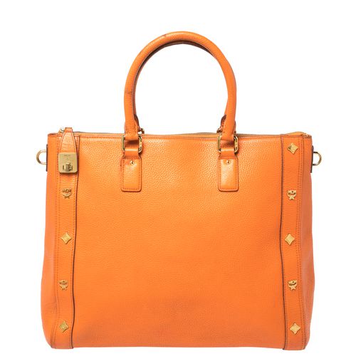 Textured Leather Large Tote - MCM - Modalova