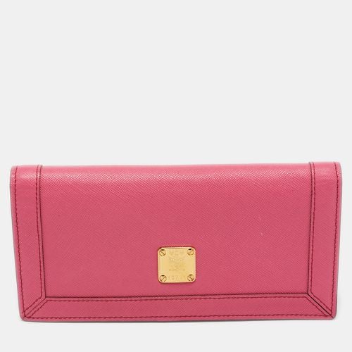 MCM Pink Leather Bifold Long Wallet - MCM - Modalova