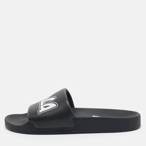 McQ by Alexander McQueen Black Faux Leather Logo Slides Size 40 - McQ by Alexander McQueen - Modalova