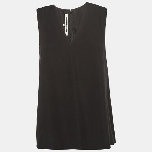 MCQ by Alexander McQueen Black Crepe V-Neck Sleeveless Top S - McQ by Alexander McQueen - Modalova