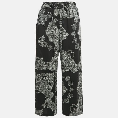 McQ By Alexander McQueen Black Printed Crepe Palazzo Pants S - McQ by Alexander McQueen - Modalova