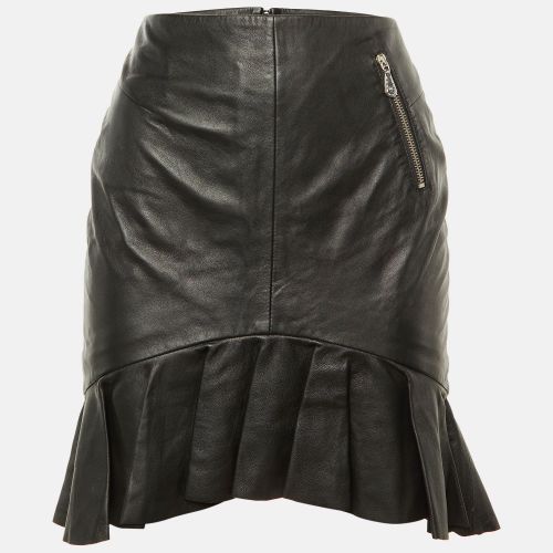 McQ by Alexander McQueen Black Leather Mini Skirt S - McQ by Alexander McQueen - Modalova