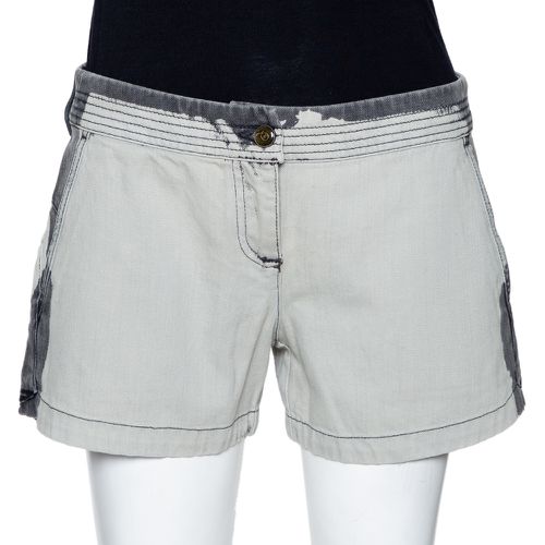 McQ by Alexander McQueen Grey Denim Back Cutout Detail Shorts M - McQ by Alexander McQueen - Modalova