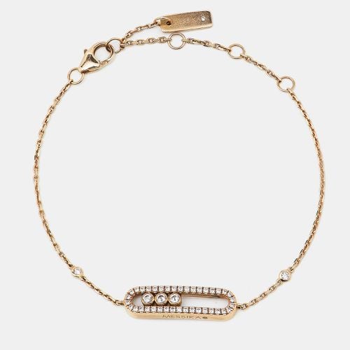 Messika Baby Move Pavé Diamond 18k Rose Gold Bracelet - Messika - Modalova