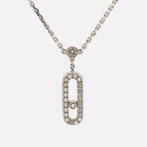 Messika Move Uno 2 Strand Diamond 18k White Gold Necklace - Messika - Modalova