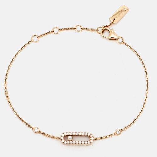 Messika Move Uno Pave 18k Rose Gold Bracelet - Messika - Modalova